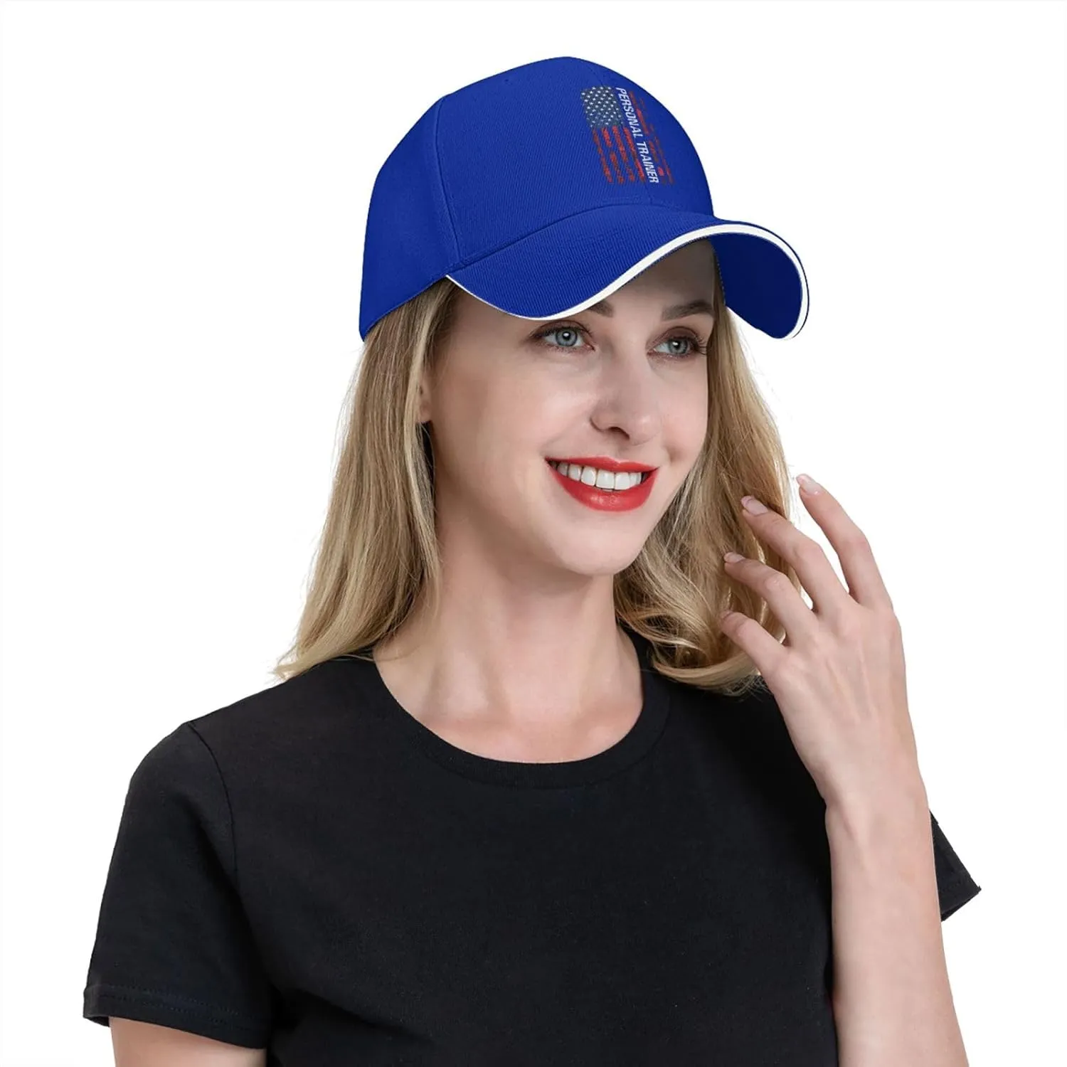 American Flag Personal Trainer Baseball Cap Women Men Hat Adjustable Breathable Trucker Caps