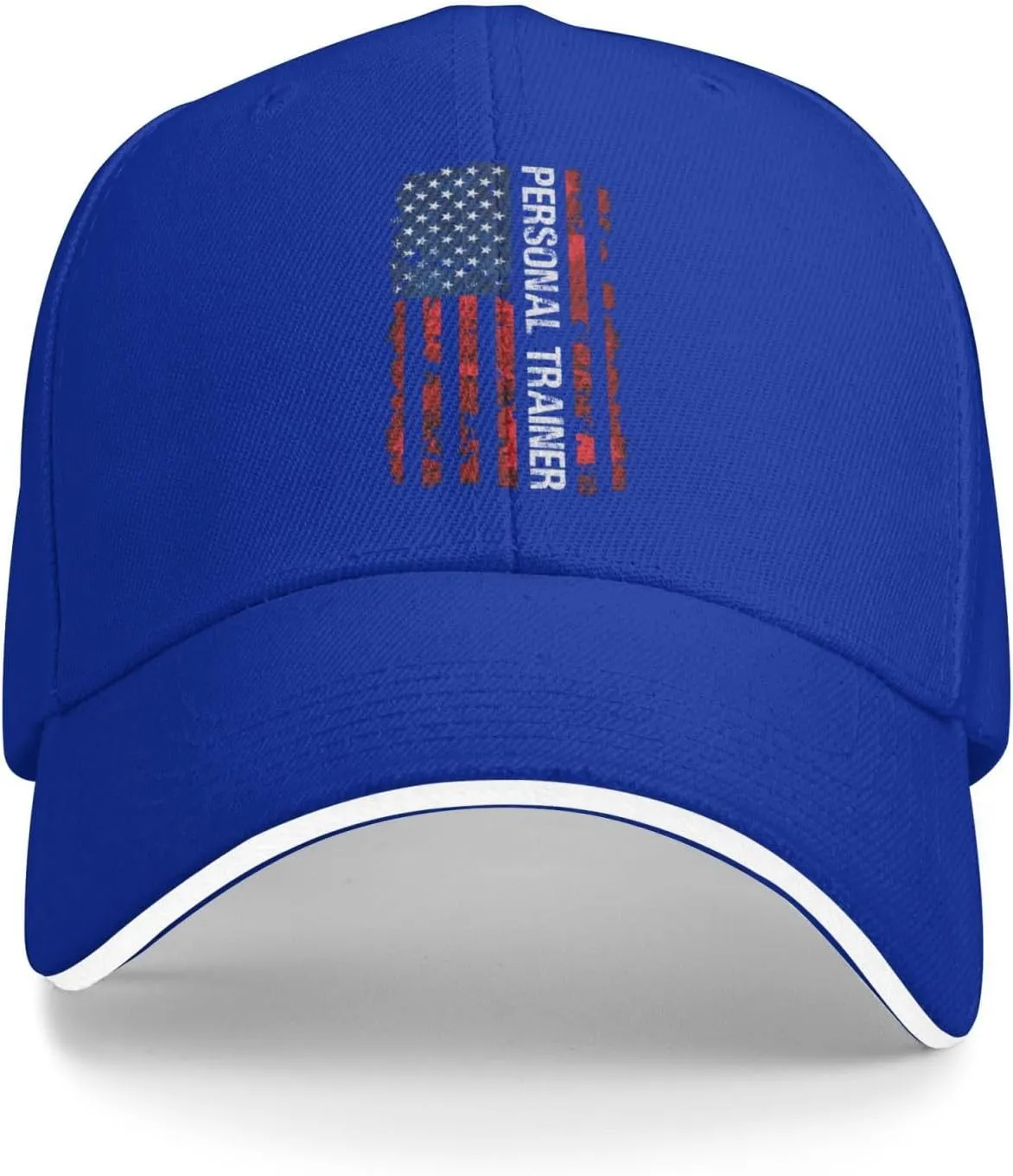 American Flag Personal Trainer Baseball Cap Women Men Hat Adjustable Breathable Trucker Caps