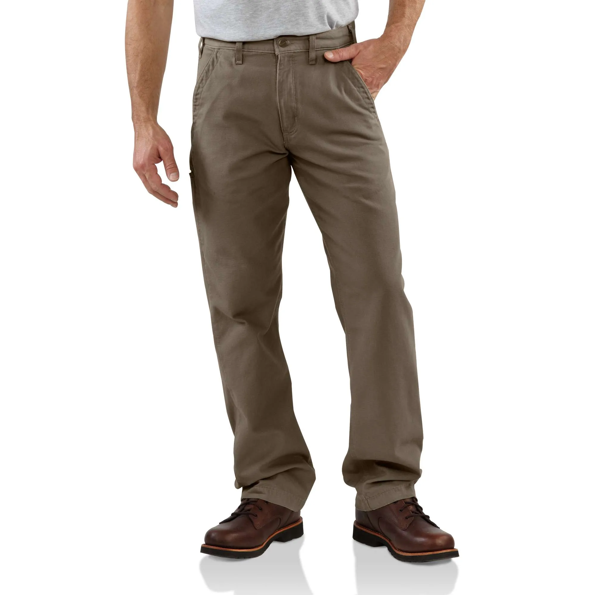 Canvas Khaki Relaxed Fit Pant