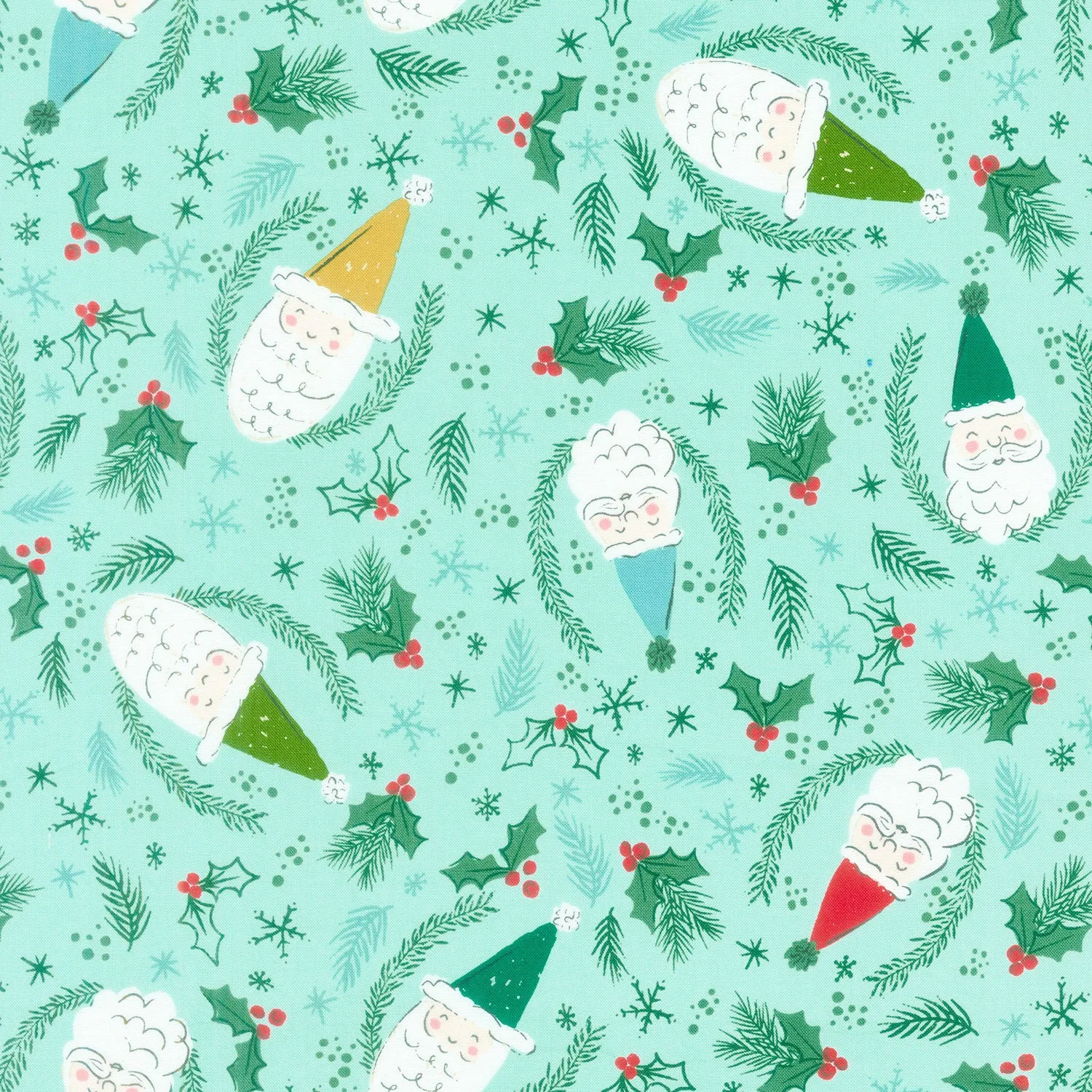 Cozy Wonderland - Jolly St Nick Icicle Yardage