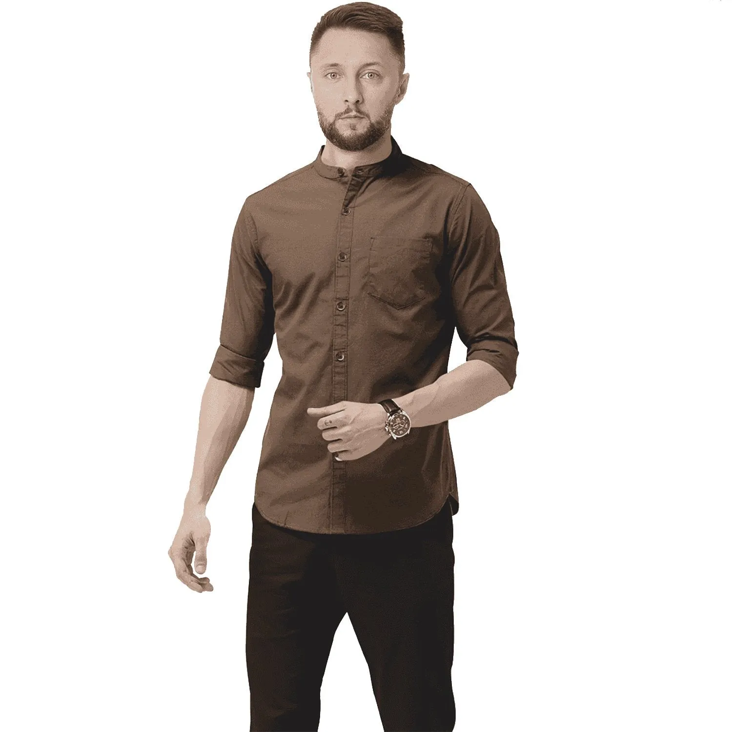 Hemploom - Elegant Hemp Shirt in Brown