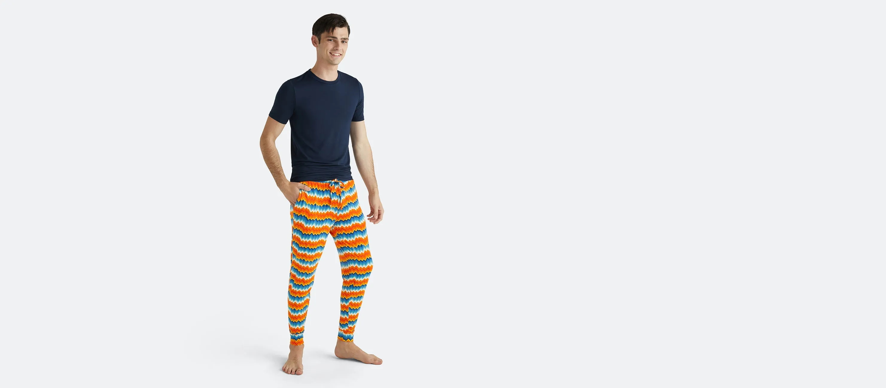 Men's Modal Jogger | Groovy Chevron