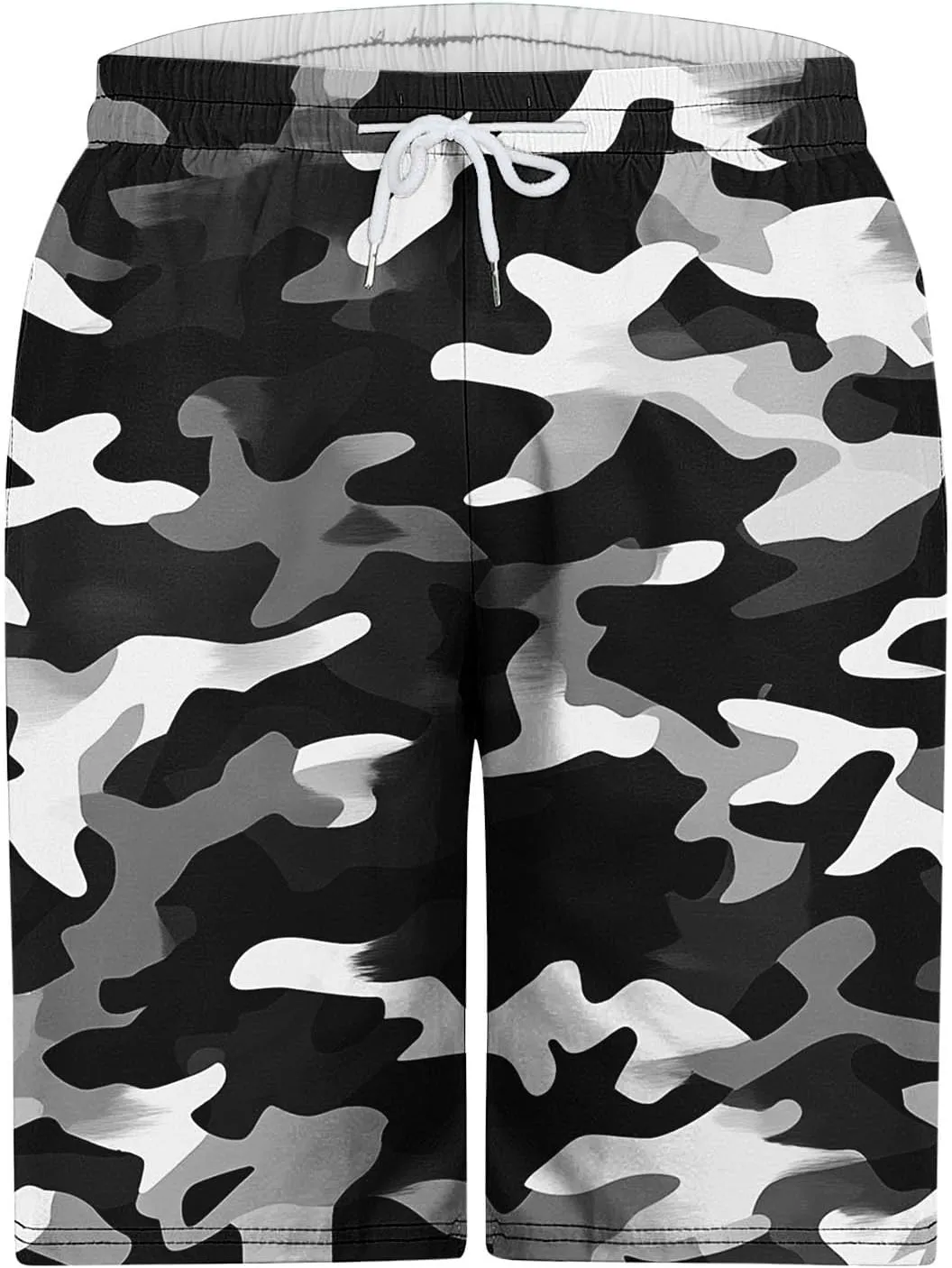 Men's Swim Trunks Summer Quick Dry Swimming Board Shorts Breathable Fit Hawaii Beach Sports Short with Pockets