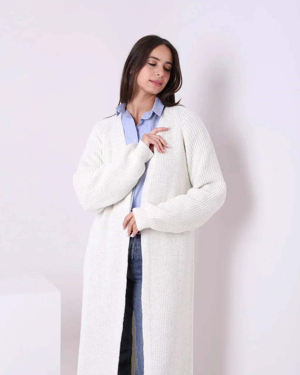 Trico Long Cardigan (W734) - Just4Women