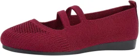 Women's Flat Shoes Knit Ballet Flat Dressy Casual Shoes Slip on Work Shoes Round Toe Office Shoes Comfort Dress Flats